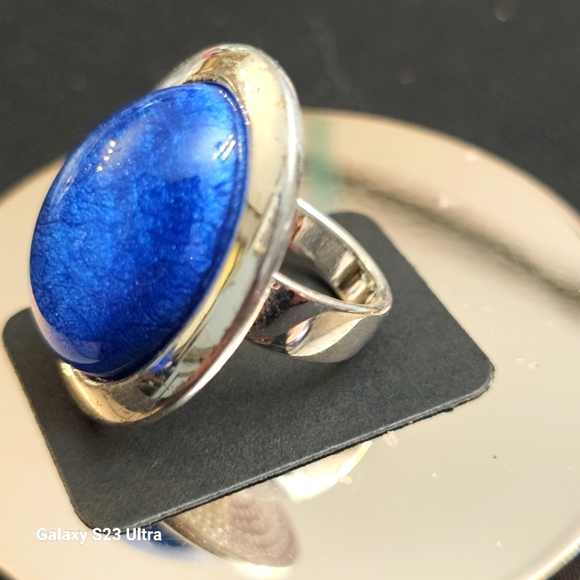 Lapiz Lazuli Ring Size 6 - Picture 2 of 11